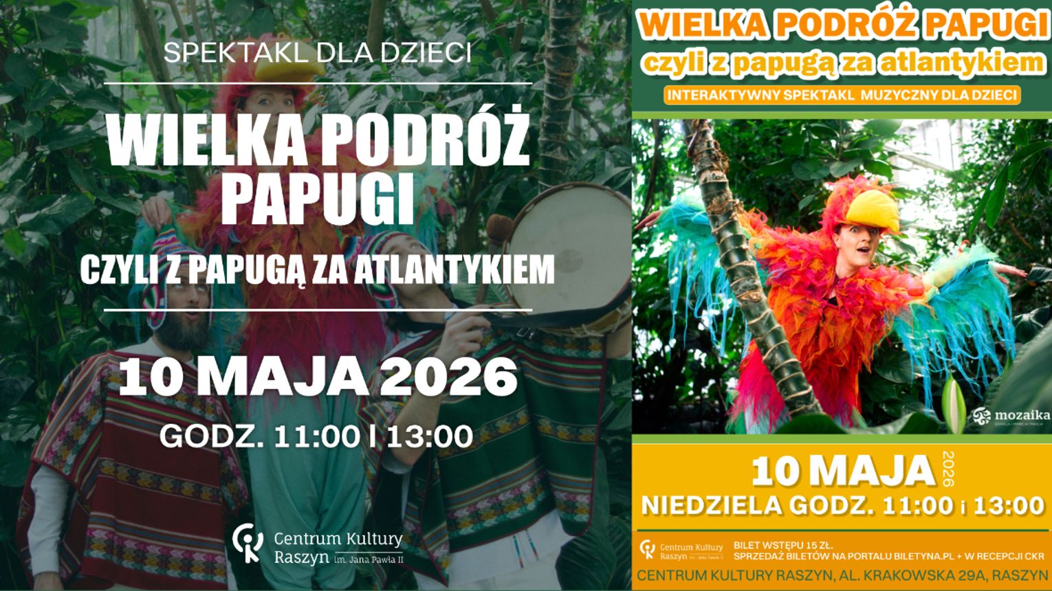 Wielka podróż Papugi - czyli z Papugą za Atlantykiem