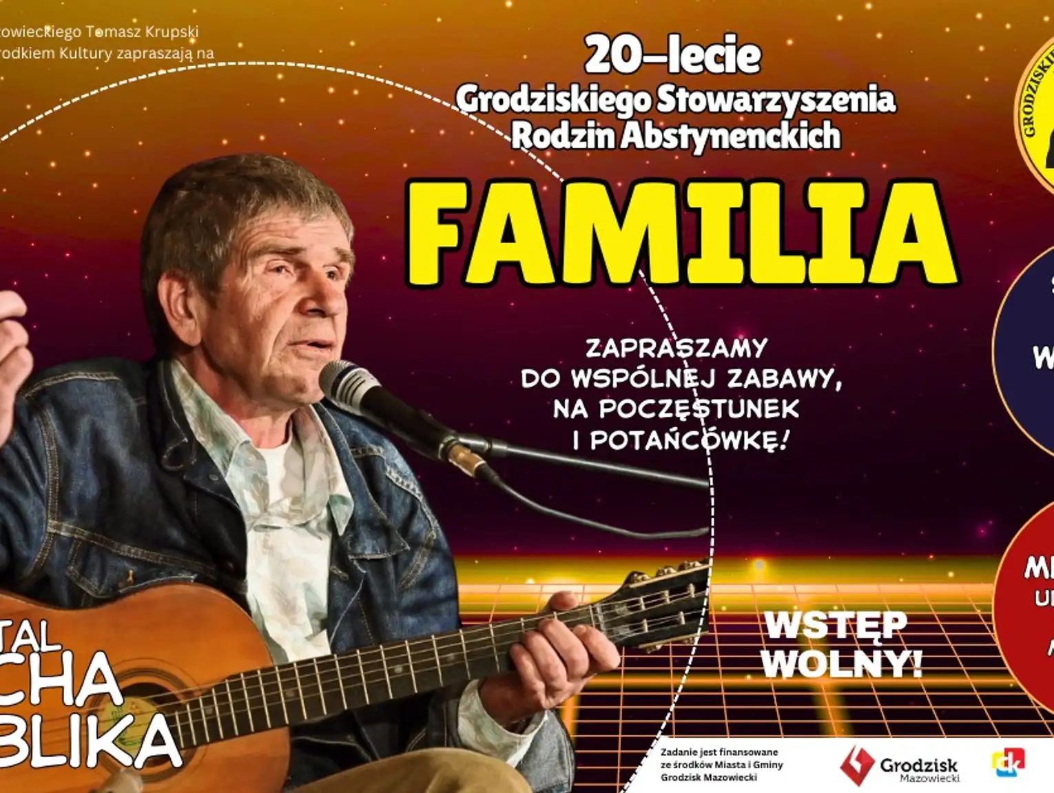 20-lecie Grodziskiego Stowarzyszenia Rodzin Abstynenckich Familia i Potańcówka