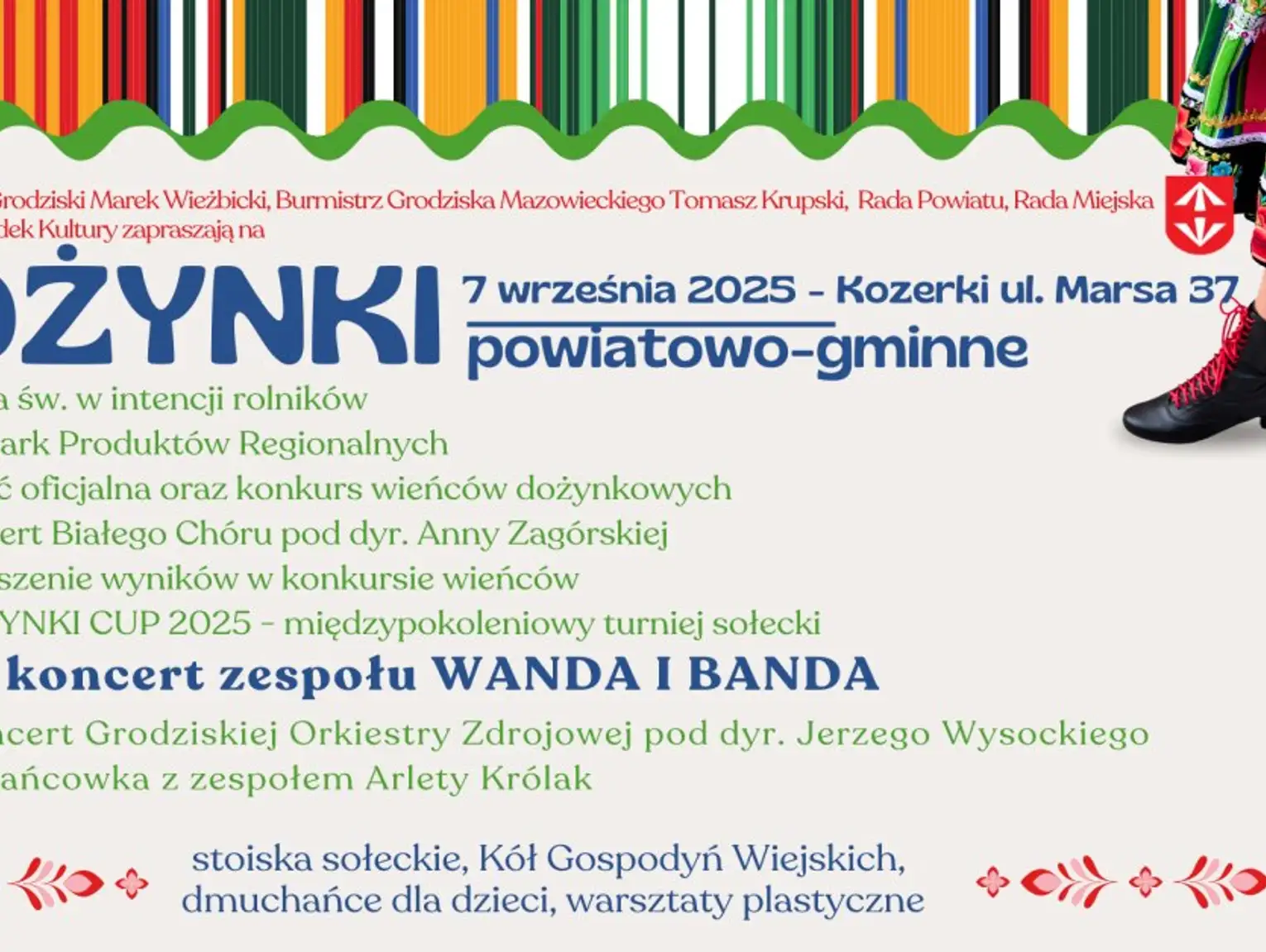 Dożynki powiatowo-gminne - Koncert WANDA i BANDA i potańcówka