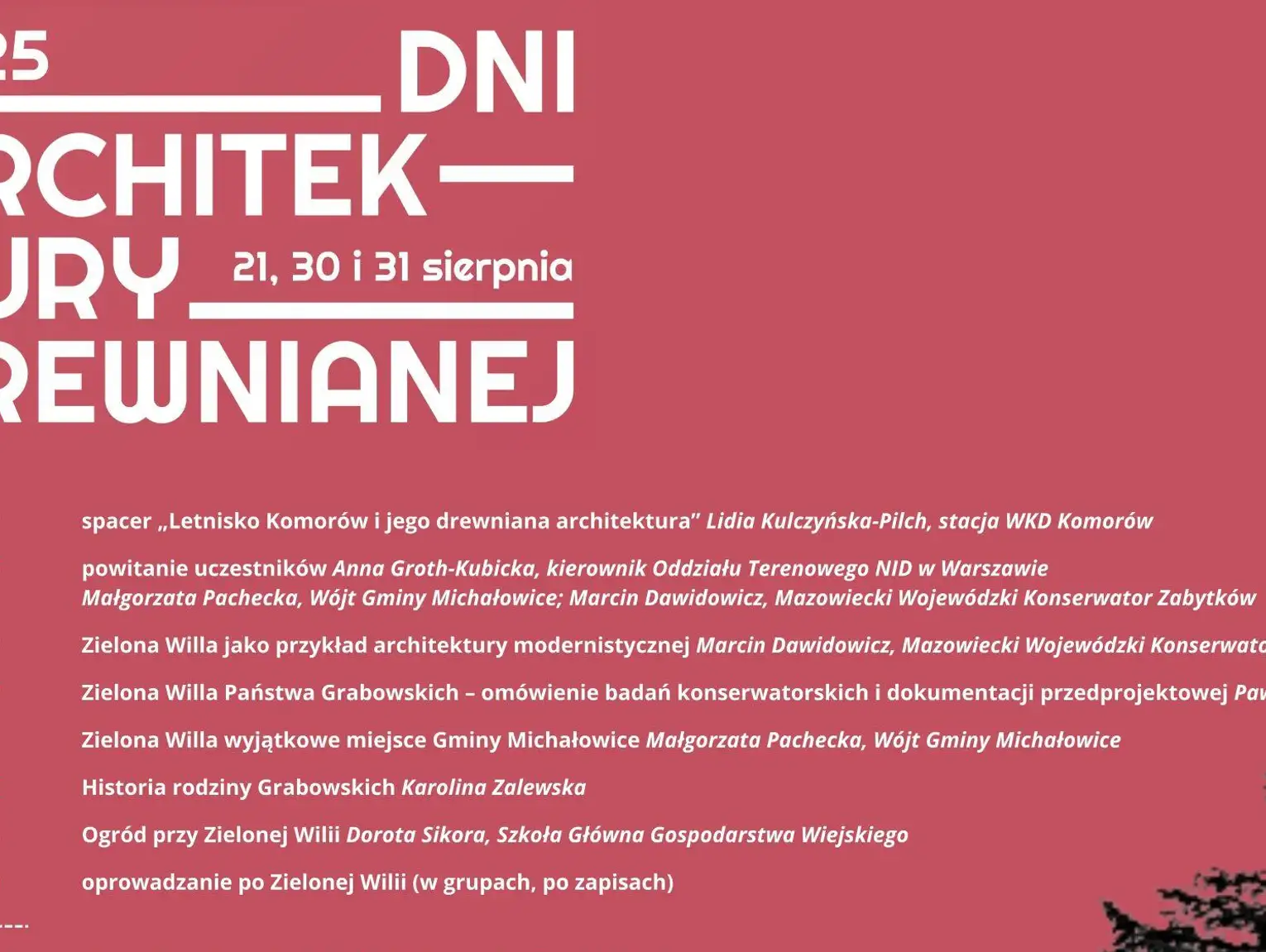 Dzień architektury drewnianej w Komorowie i Kino plenerowe