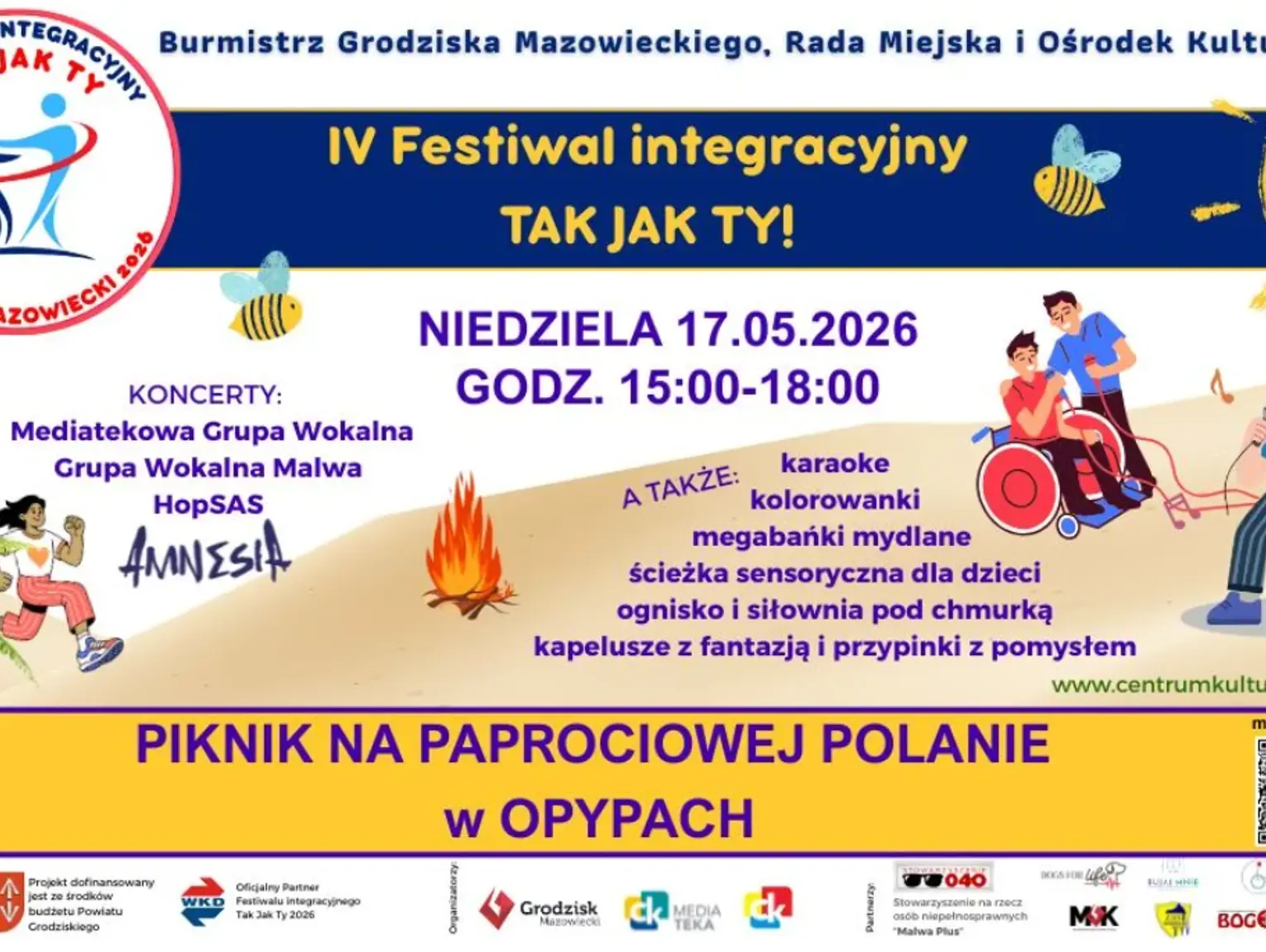 Festiwal Tak Jak Ty – Piknik na Paprociowej Polanie w Opypach