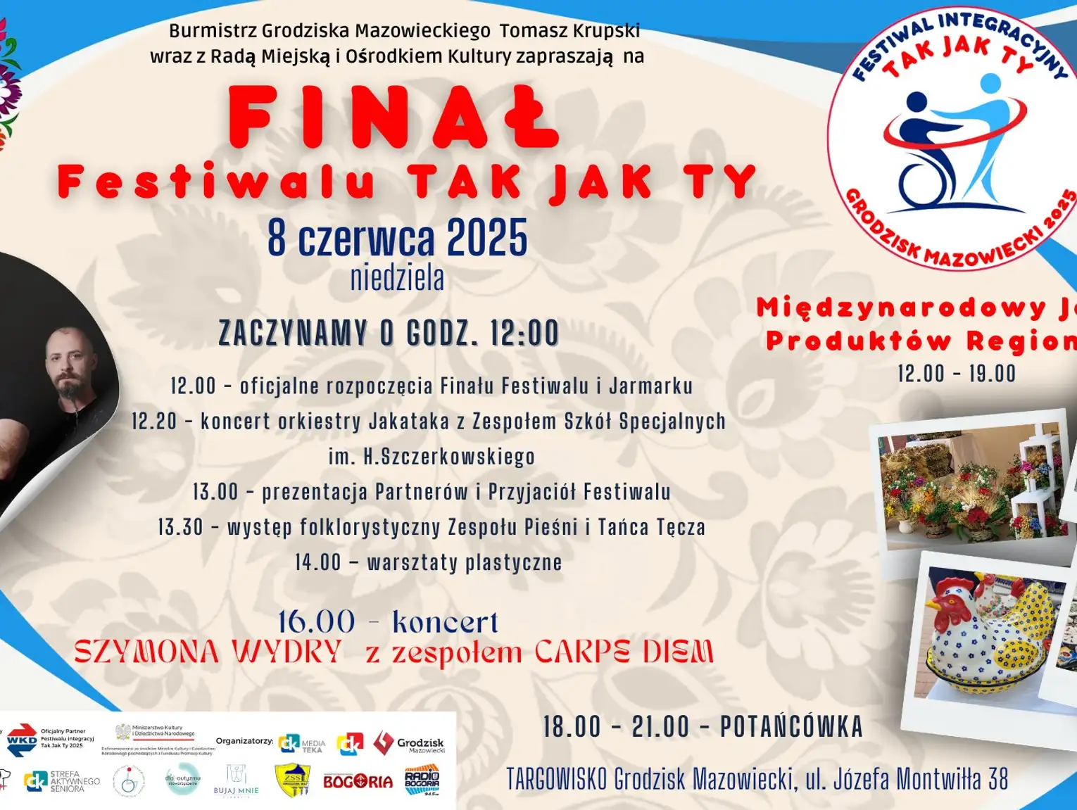 Finał III Festiwalu integracyjnego Tak Jak Ty 2025 - Jarmark Produktów Regionalnych