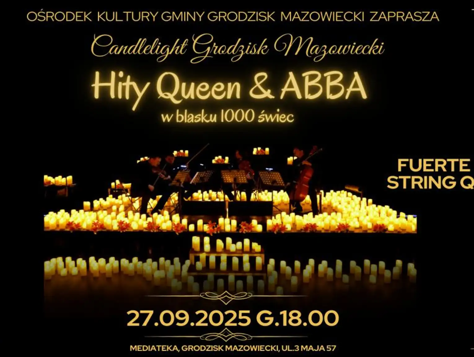 Hity Queen &amp; ABBA - w blasku 1000 świec - koncert zespołu Fuerte