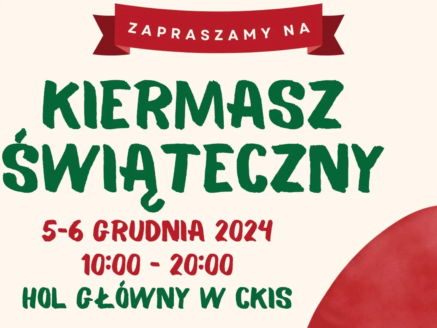 Kiermasz Świąteczny w Centrum Kultury i Sportu w Pruszkowie