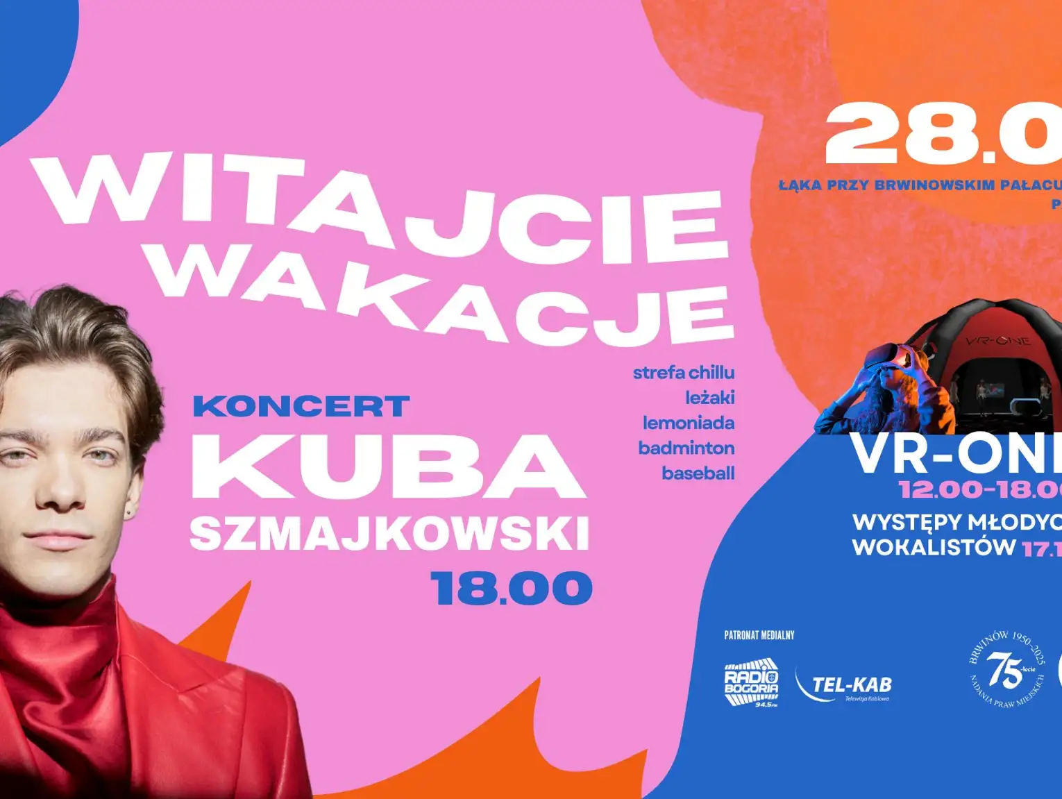 Koncert Kuby Szmajkowskiego i atrakcke "Witajcie Wakacje"