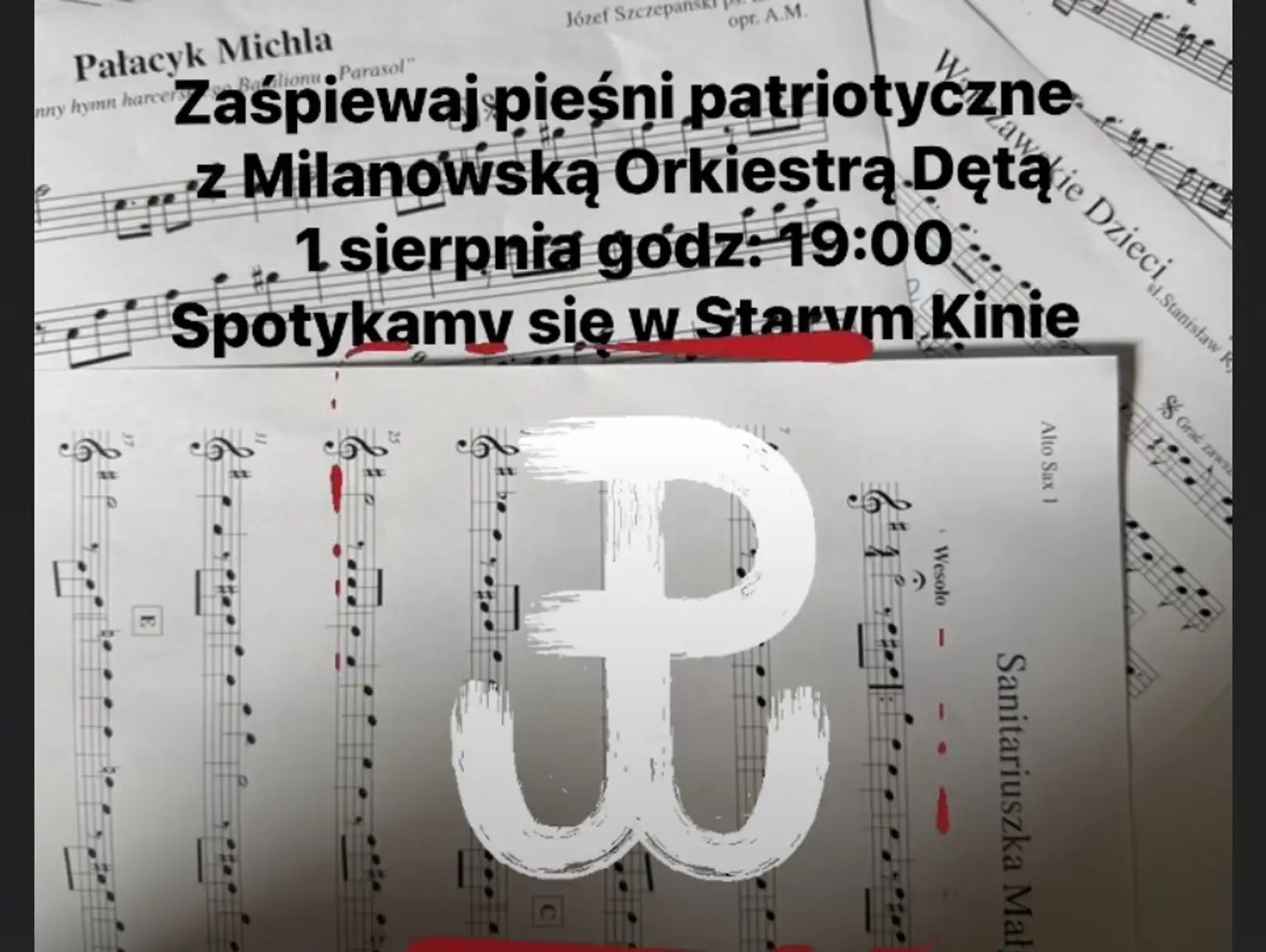 Koncert pieśni patriotycznych przy akompaniamencie Milanowskiej Orkiestry Dętej