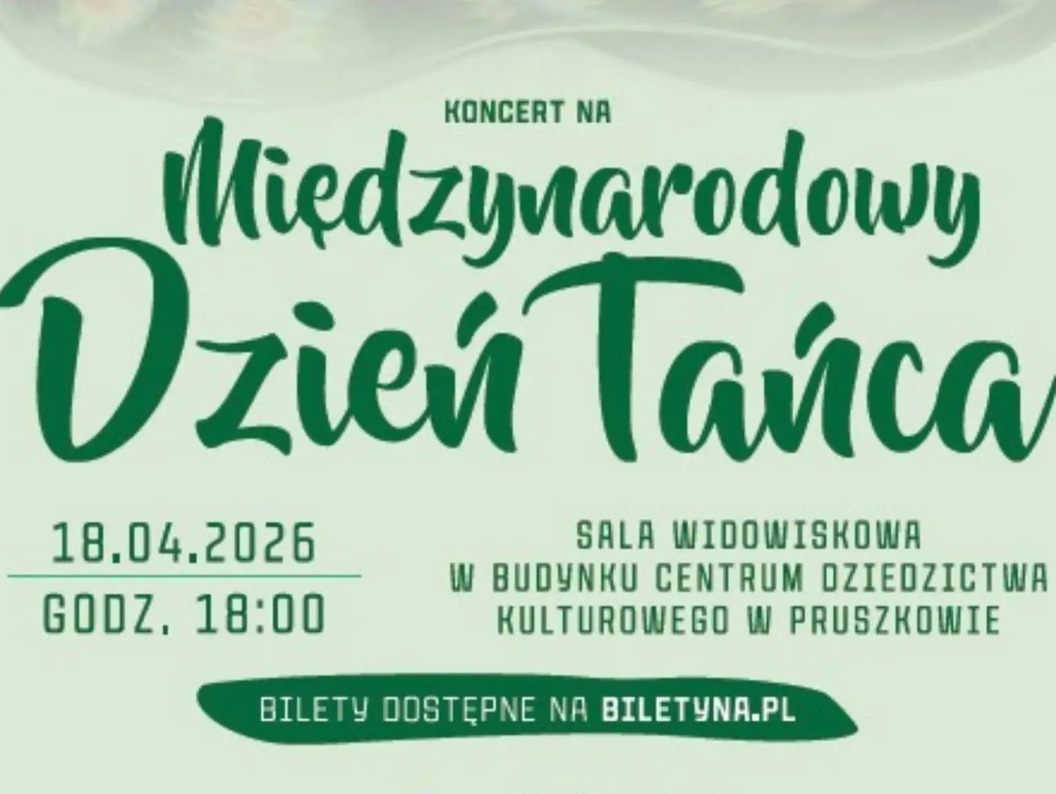 Koncert z okazji Międzynarodowego Dnia Tańca w wykonaniu ZTL Pruszkowiacy.
