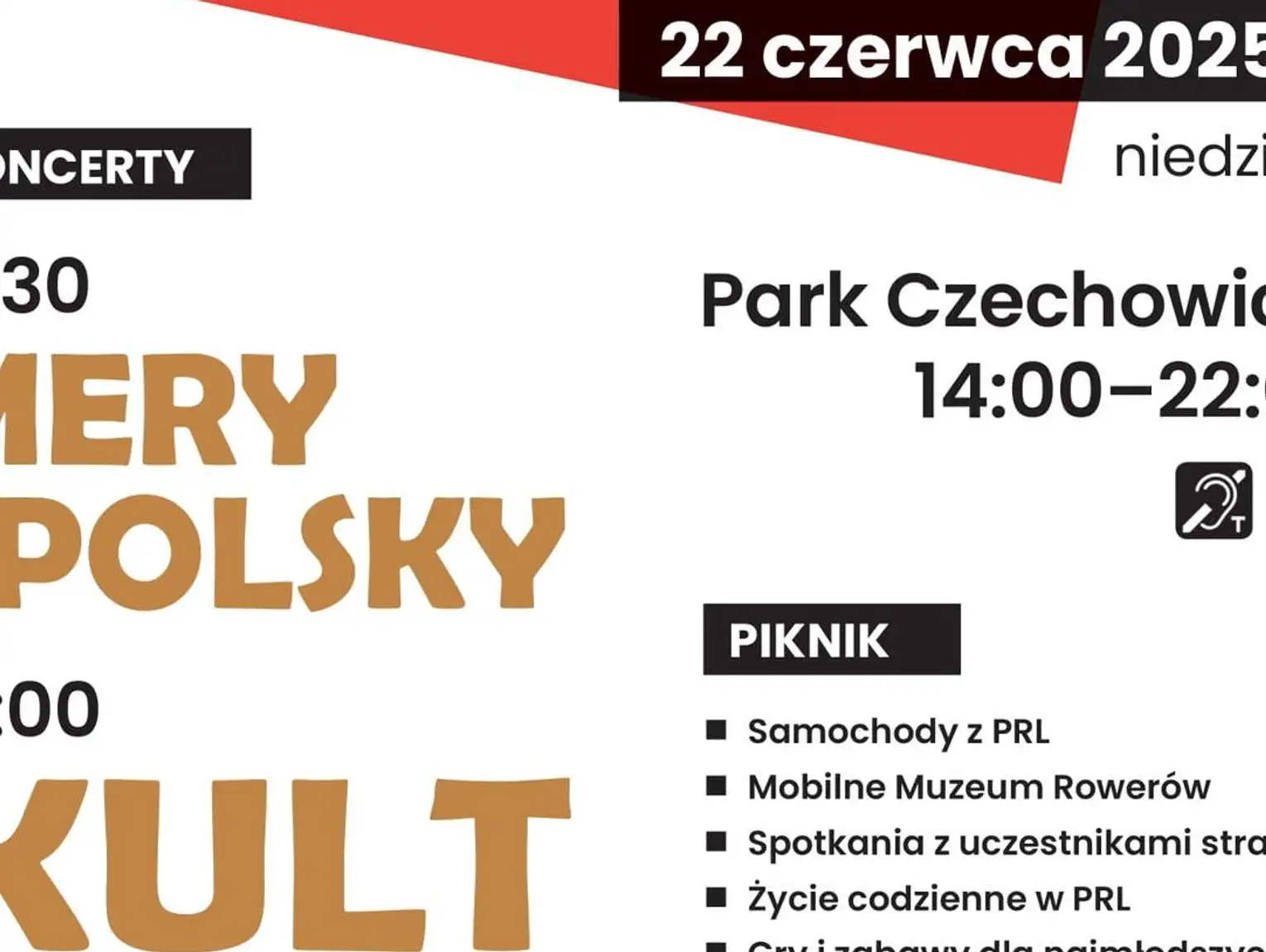 KONCERT zespołu KULT i Mery Spolsky + PIKNIK