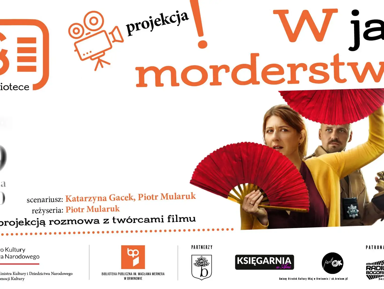 Letnie Kino w bibliotece - projekcja filmu "W jak morderstwo"
