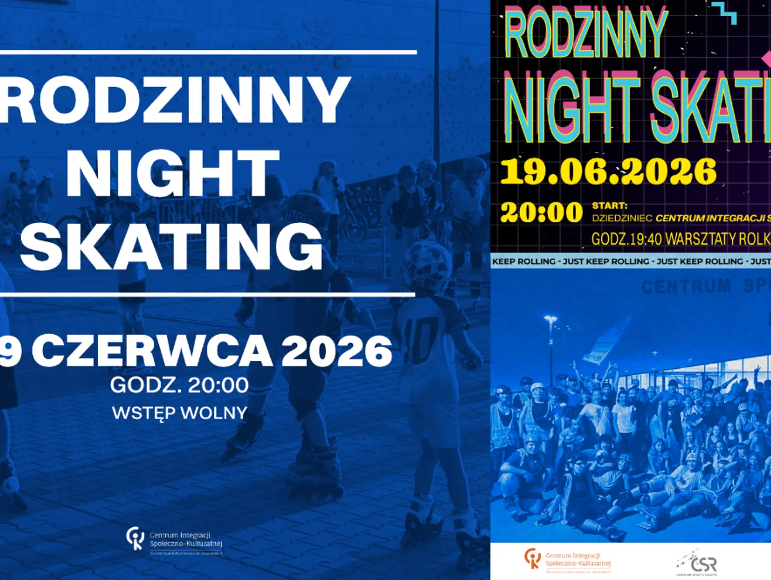 Night Skating ulicami Raszyna