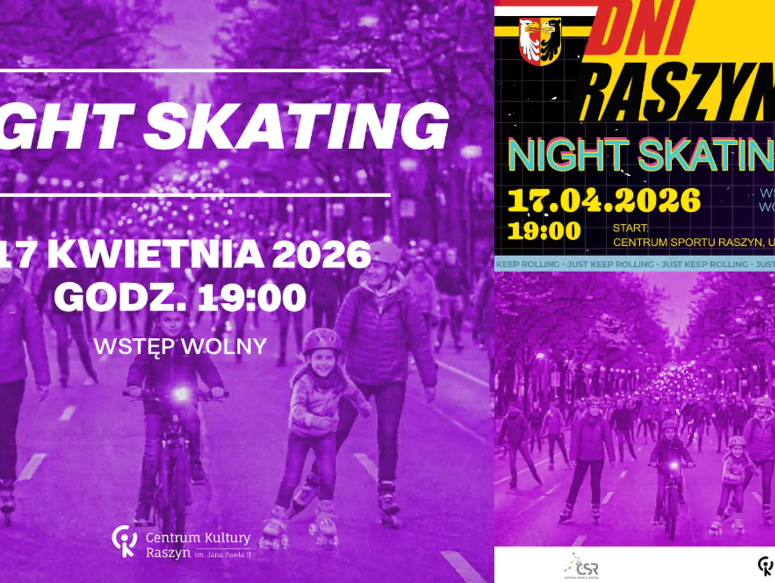 Night Skating w Raszynie