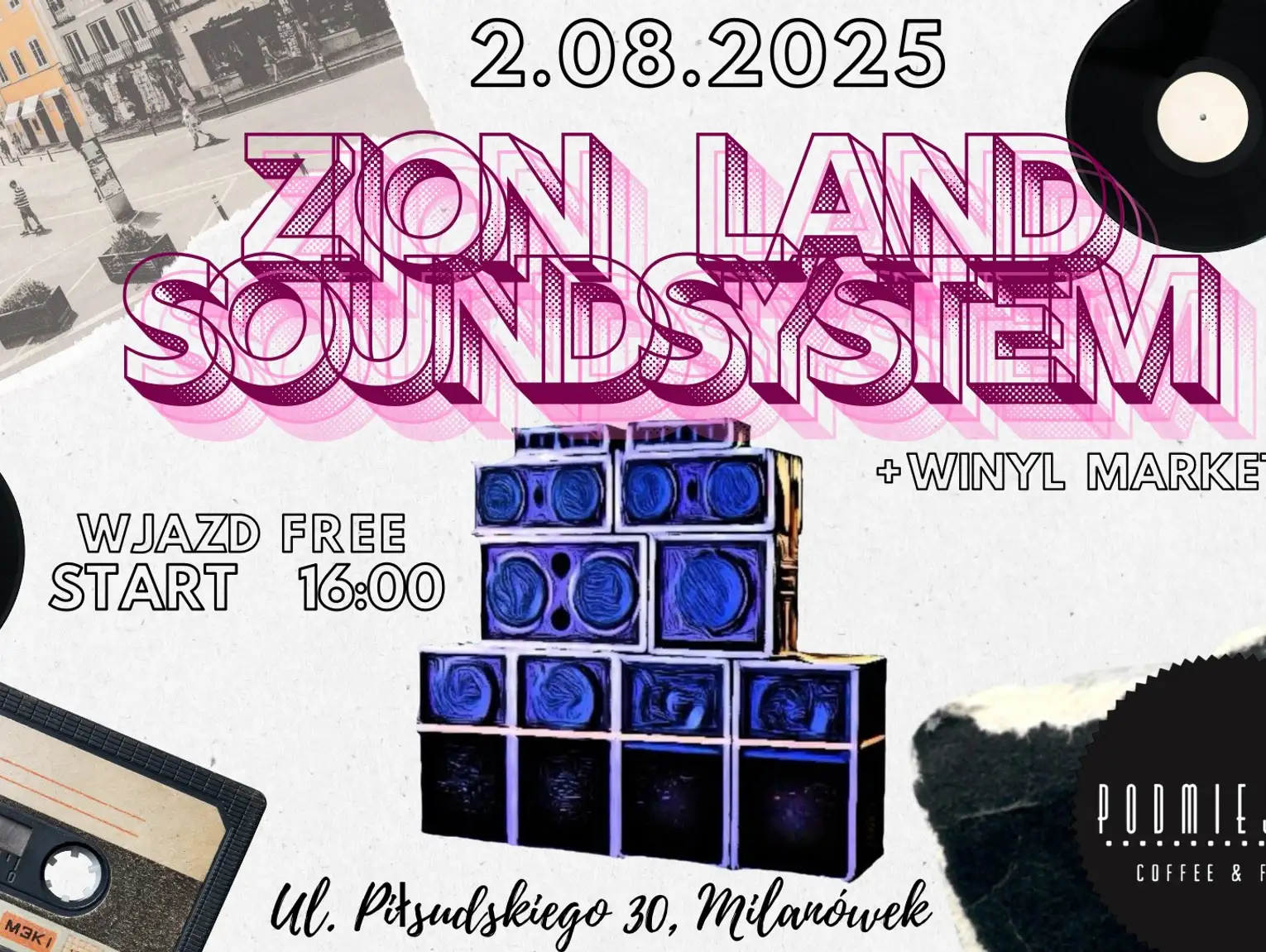 Reggae pod chmurką - ZION LAND SOUNDSYSTEM + WINYL MARKET