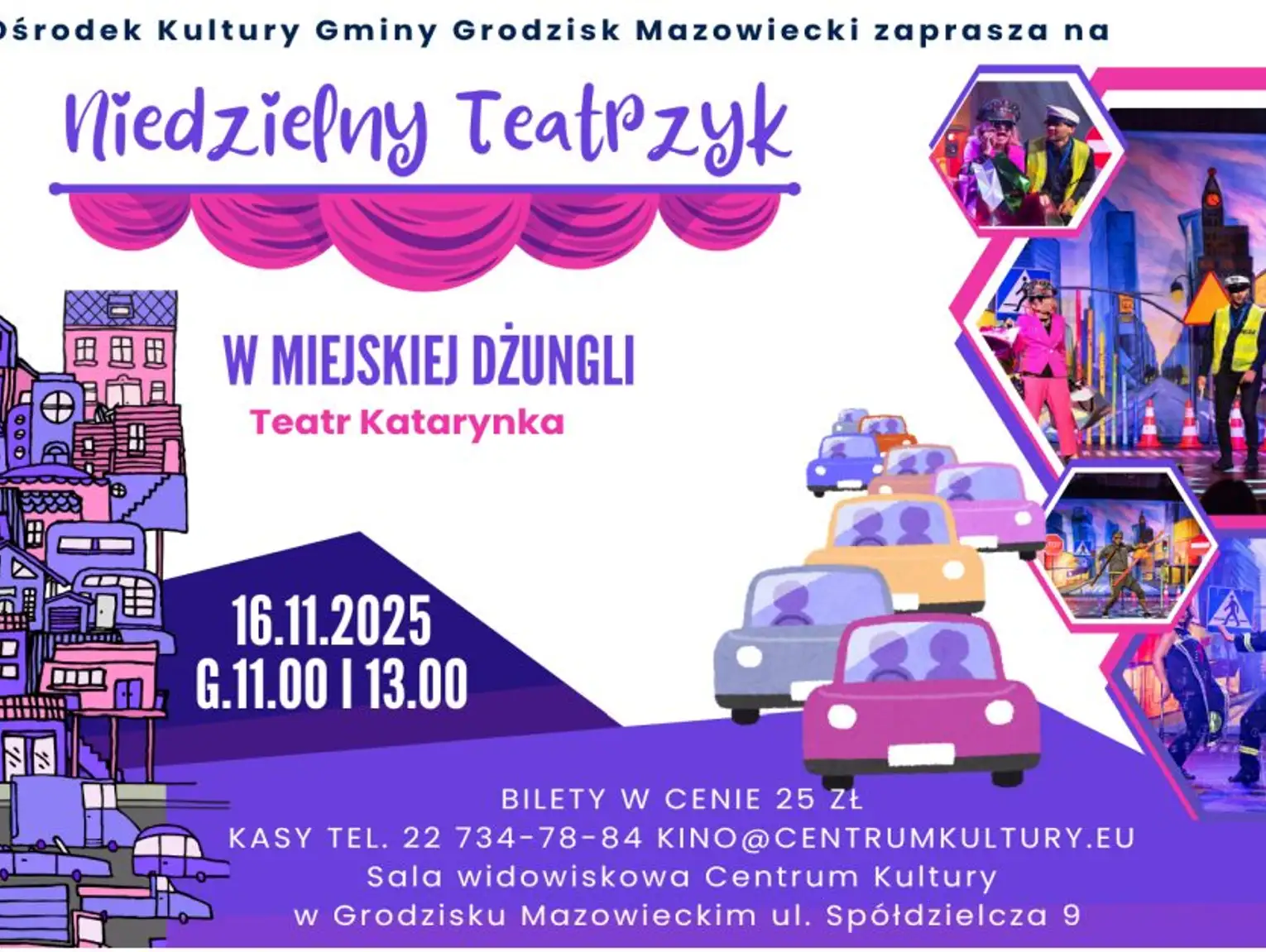 Spektakl edukacyjno-profilaktyczny dla dzieci - "W miejskiej dżungli"