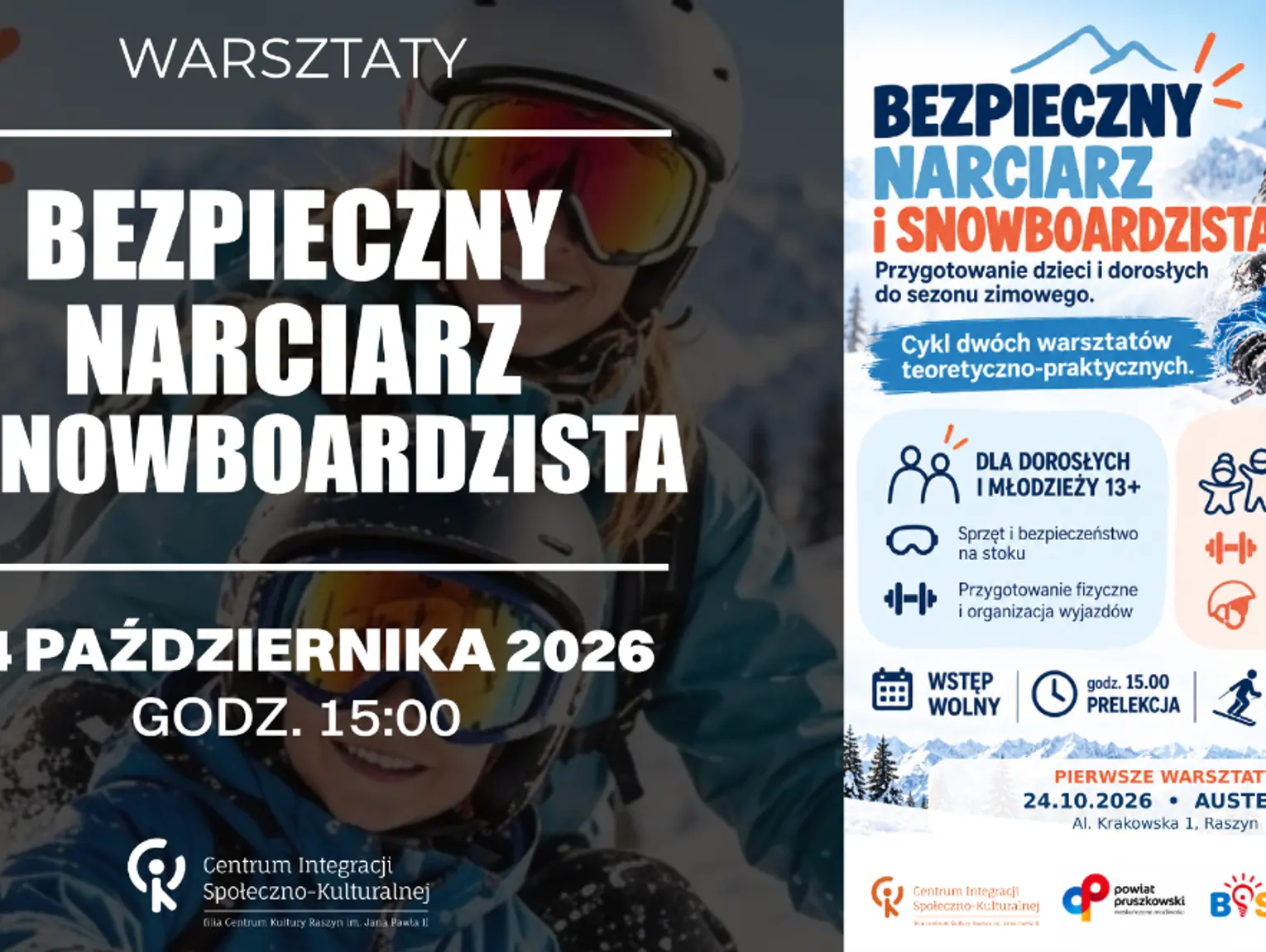 Spotkanie edukacyjno-warsztatowe „Bezpieczny narciarz i snowboardzista”
