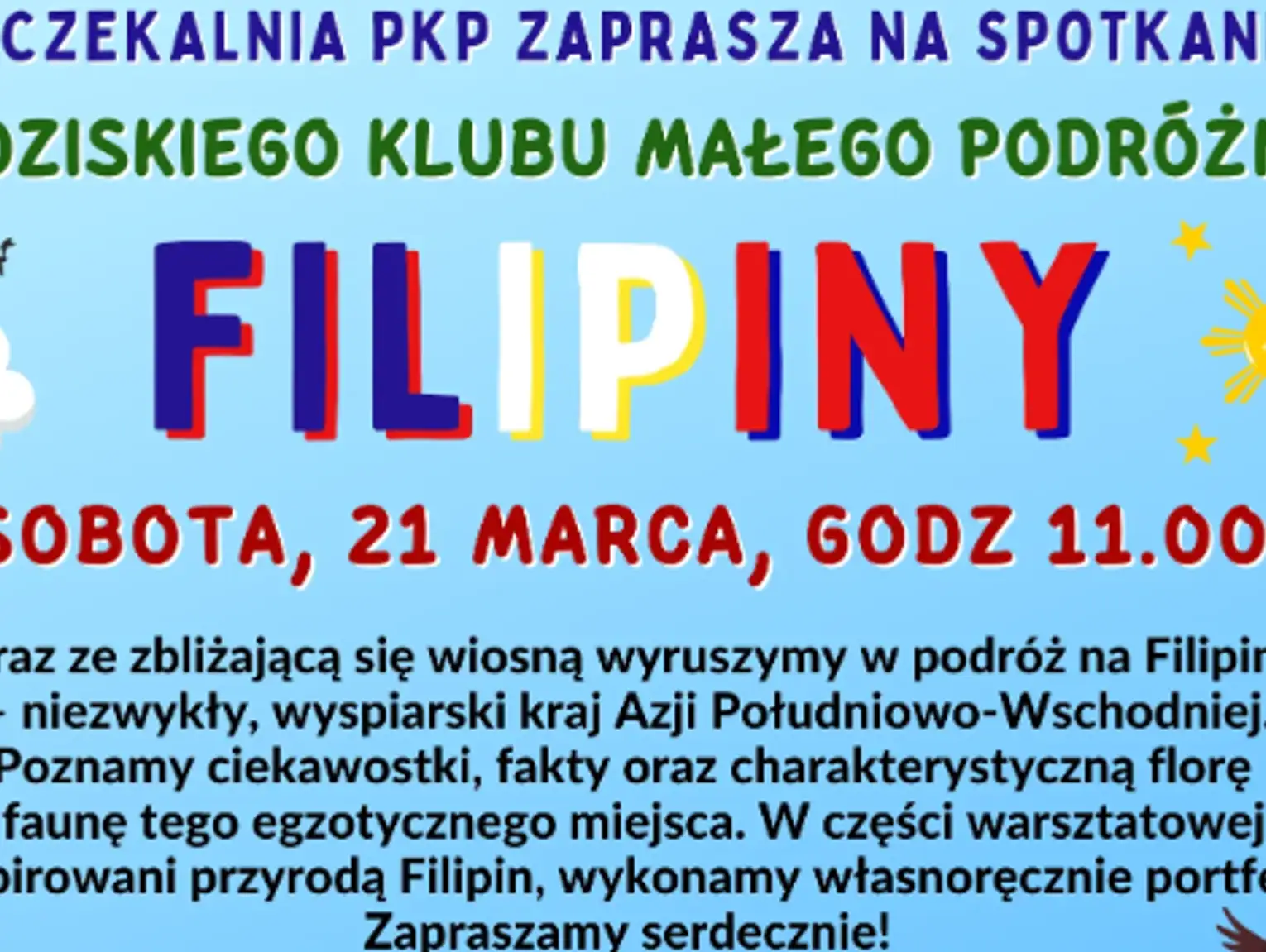 Spotkanie Grodziskiego Klubu Małego Podróżnika: Filipiny