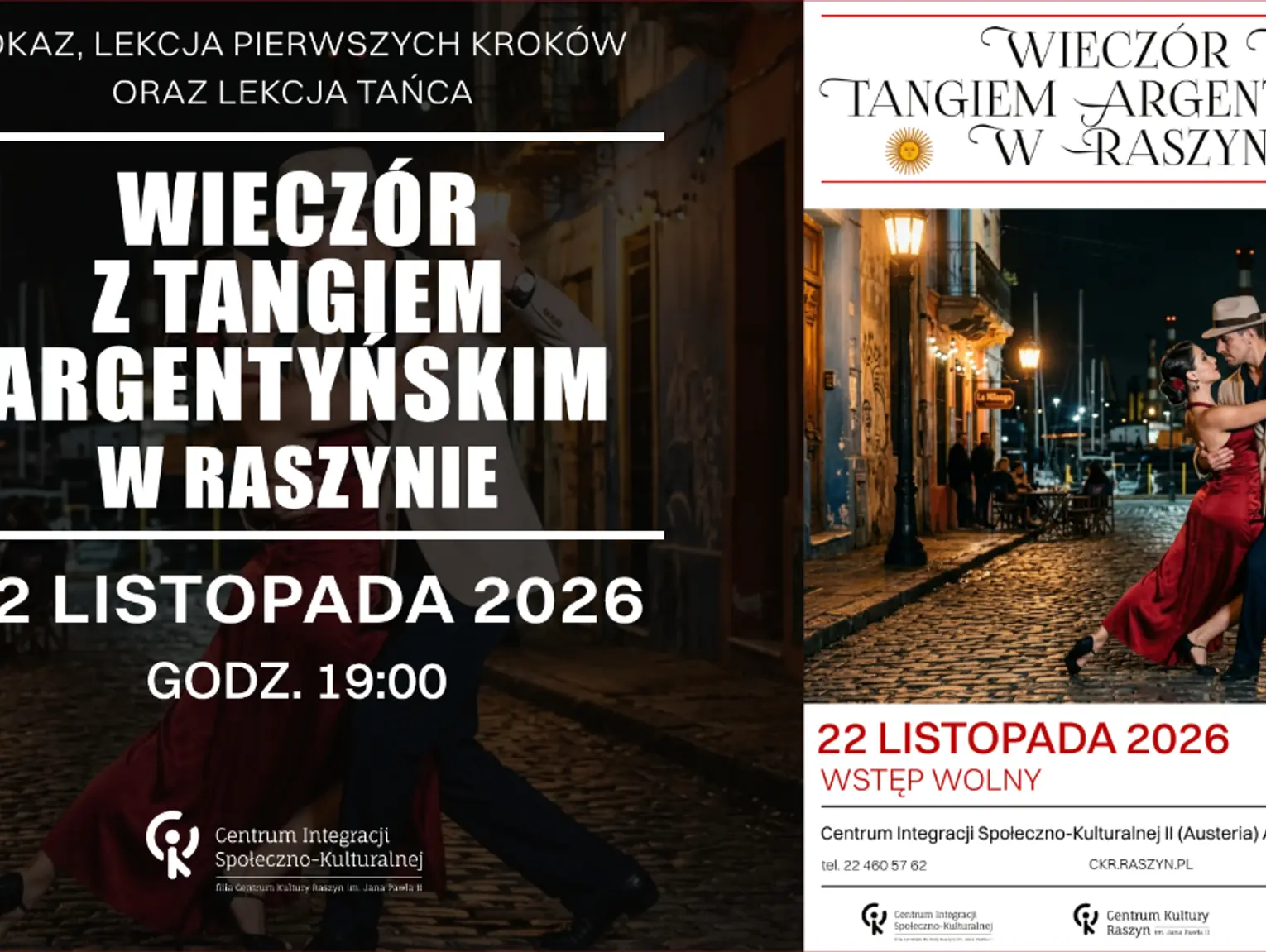 Wieczór z Tangiem Argentyńskim w Raszynie