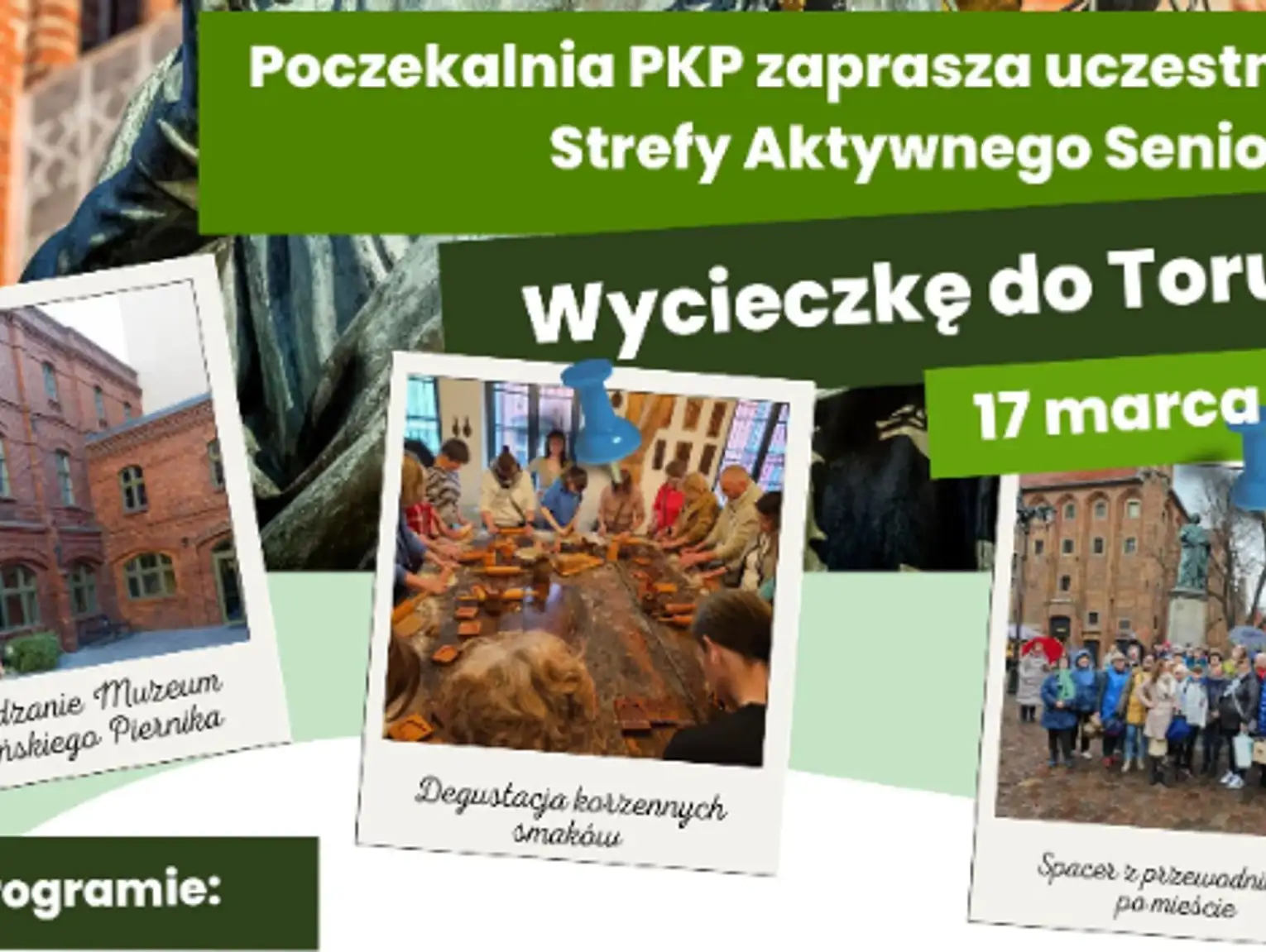 Wycieczka do Torunia dla seniorów