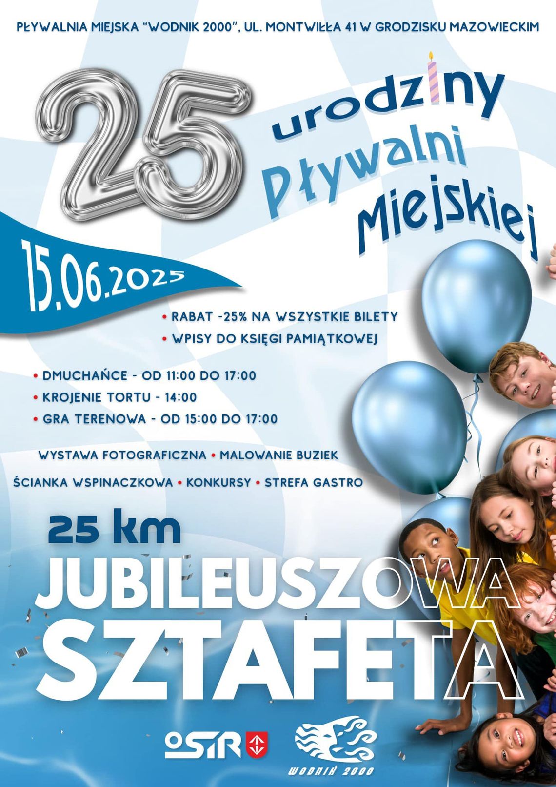 25-lecie Pływalni Miejskiej „Wodnik 2000”! 25-lecie Pływalni Miejskiej „Wodnik 2000”!