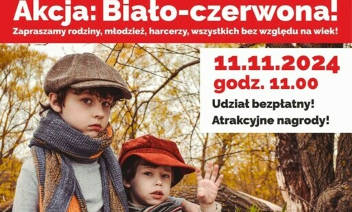 Akcja: Biało-czerwona! Gra miejska na Święto Niepodległości Akcja: Biało-czerwona! Gra miejska na Święto Niepodległości