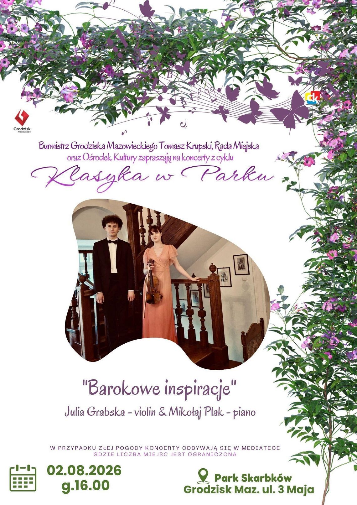 „Barokowe inspiracje” w ramach Klasyki w Parku „Barokowe inspiracje” w ramach Klasyki w Parku