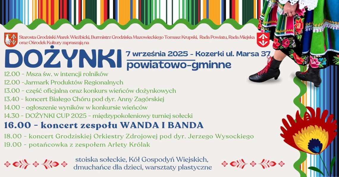 Dożynki powiatowo-gminne - Koncert WANDA i BANDA i potańcówka