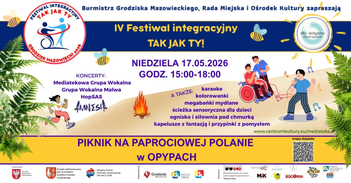 Festiwal Tak Jak Ty – Piknik na Paprociowej Polanie w Opypach