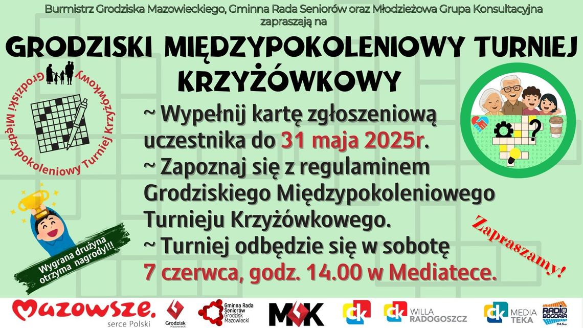 Grodziski Międzypokoleniowy Turniej Krzyżówkowy Grodziski Międzypokoleniowy Turniej Krzyżówkowy