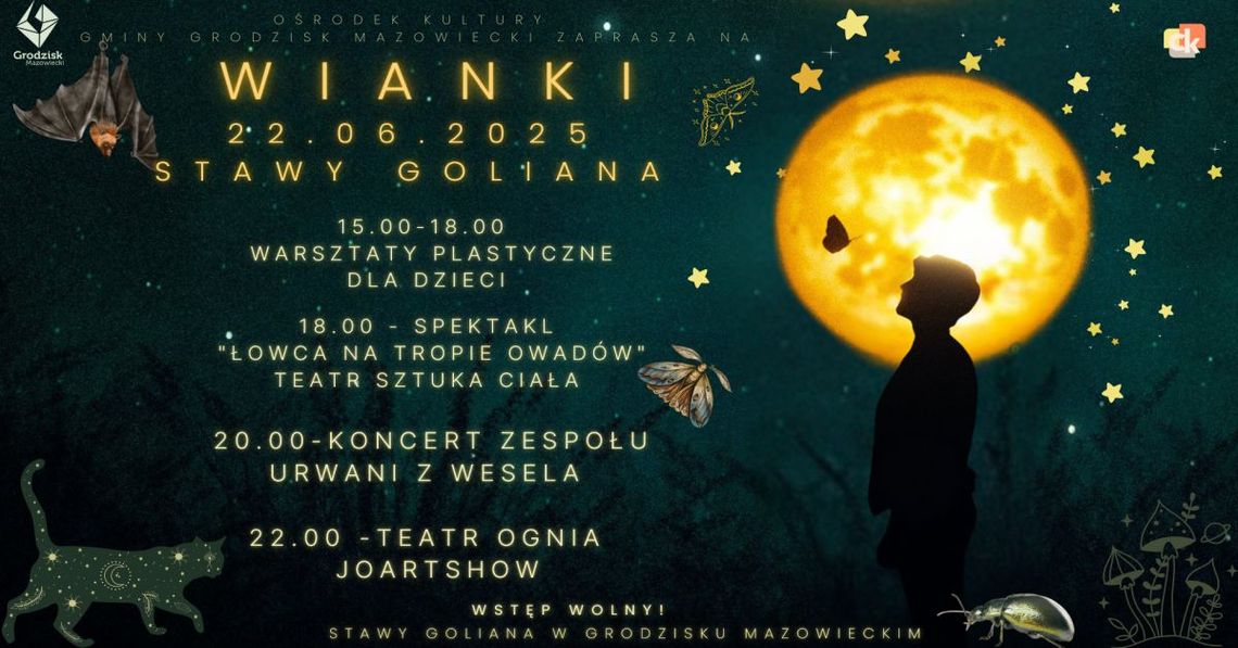 Grodziskie Wianki 2025 i Koncert zespołu Urwani z Wesela Grodziskie Wianki 2025 i Koncert zespołu Urwani z Wesela