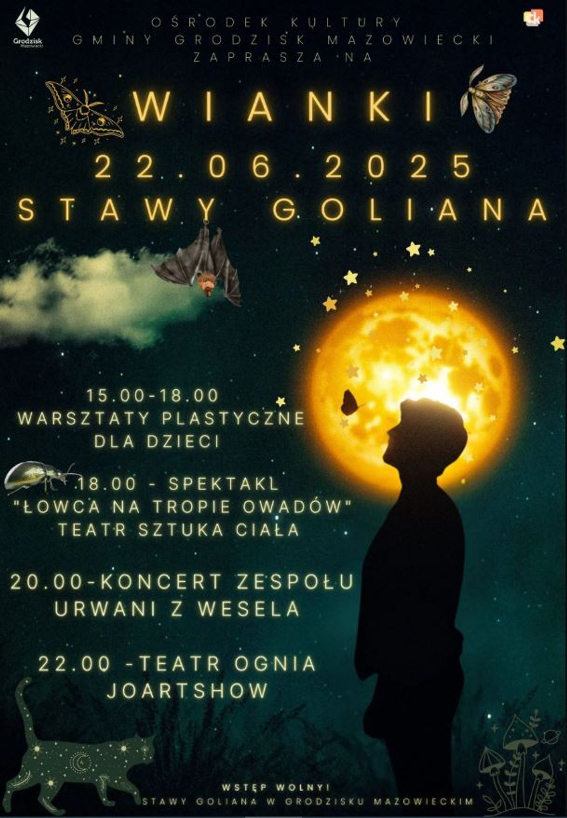 Grodziskie Wianki na Stawach Goliana i koncert zespołu Urwani z Wesela Grodziskie Wianki na Stawach Goliana i koncert zespołu Urwani z Wesela