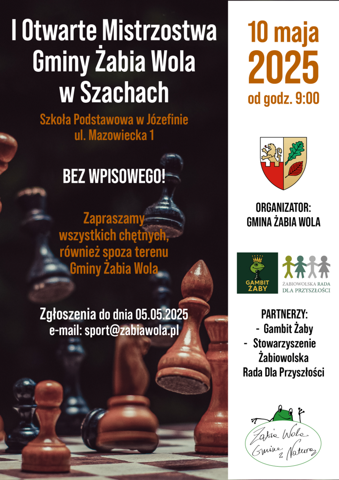 I Otwarte Mistrzostwa Gminy Żabia Wola w Szachach I Otwarte Mistrzostwa Gminy Żabia Wola w Szachach