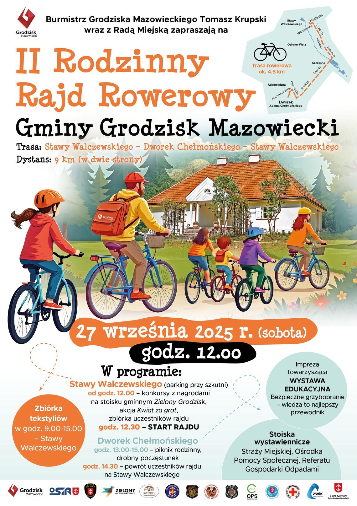 II Rodzinny Rajd Rowerowy Gminy Grodzisk Mazowiecki