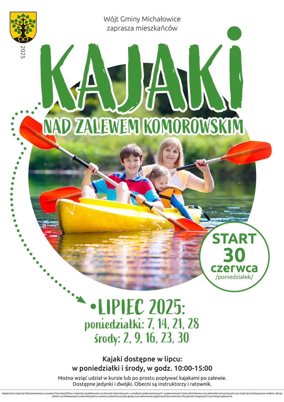 Kajaki nad zalewem komorowskim