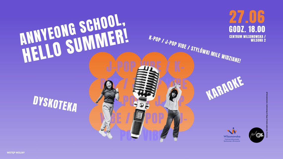 Karaoke i dyskoteka, czyli K-popowe zakończenie roku w Centrum Wilsonowska! Karaoke i dyskoteka, czyli K-popowe zakończenie roku w Centrum Wilsonowska!