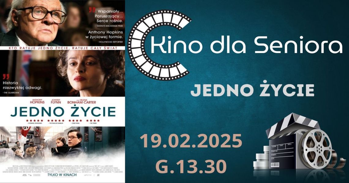 Kino dla Seniora - „Jedno życie” Kino dla Seniora - „Jedno życie”