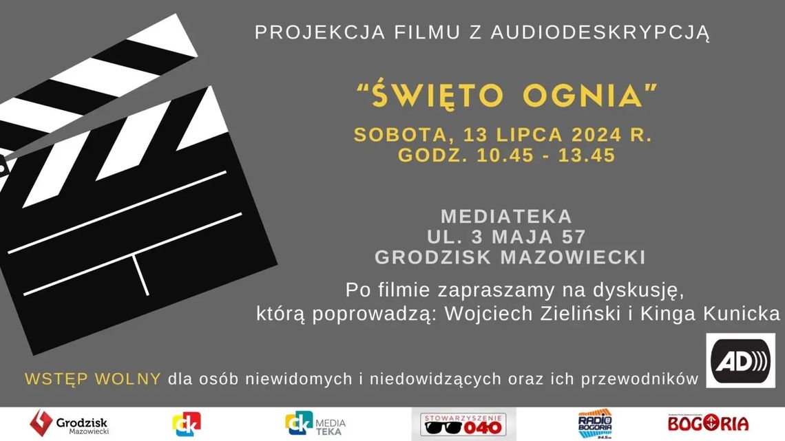 Klub filmowy dla osób niewidomych i niedowidzących
