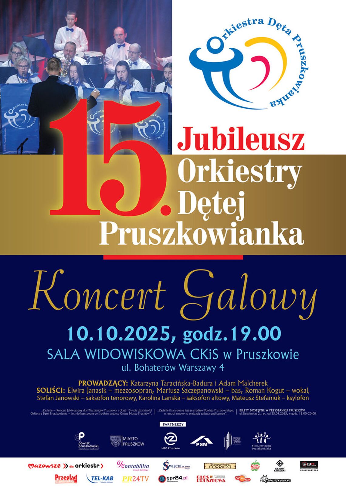 Koncert Jubileuszowy z okazji 15-lecia działalności Orkiestry Dętej „Pruszkowianka”