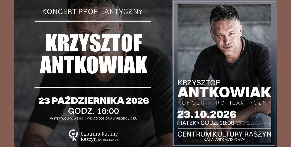 Koncert Krzysztofa Antkowiaka z okazji 42. rocznicy działalności Stowarzyszenia "Arka"