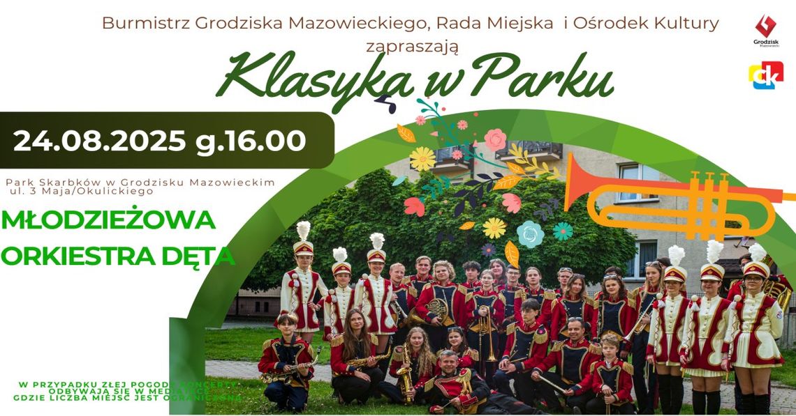 Koncert Młodzieżowej Orkiestry Dętej - Klasyka w Parku