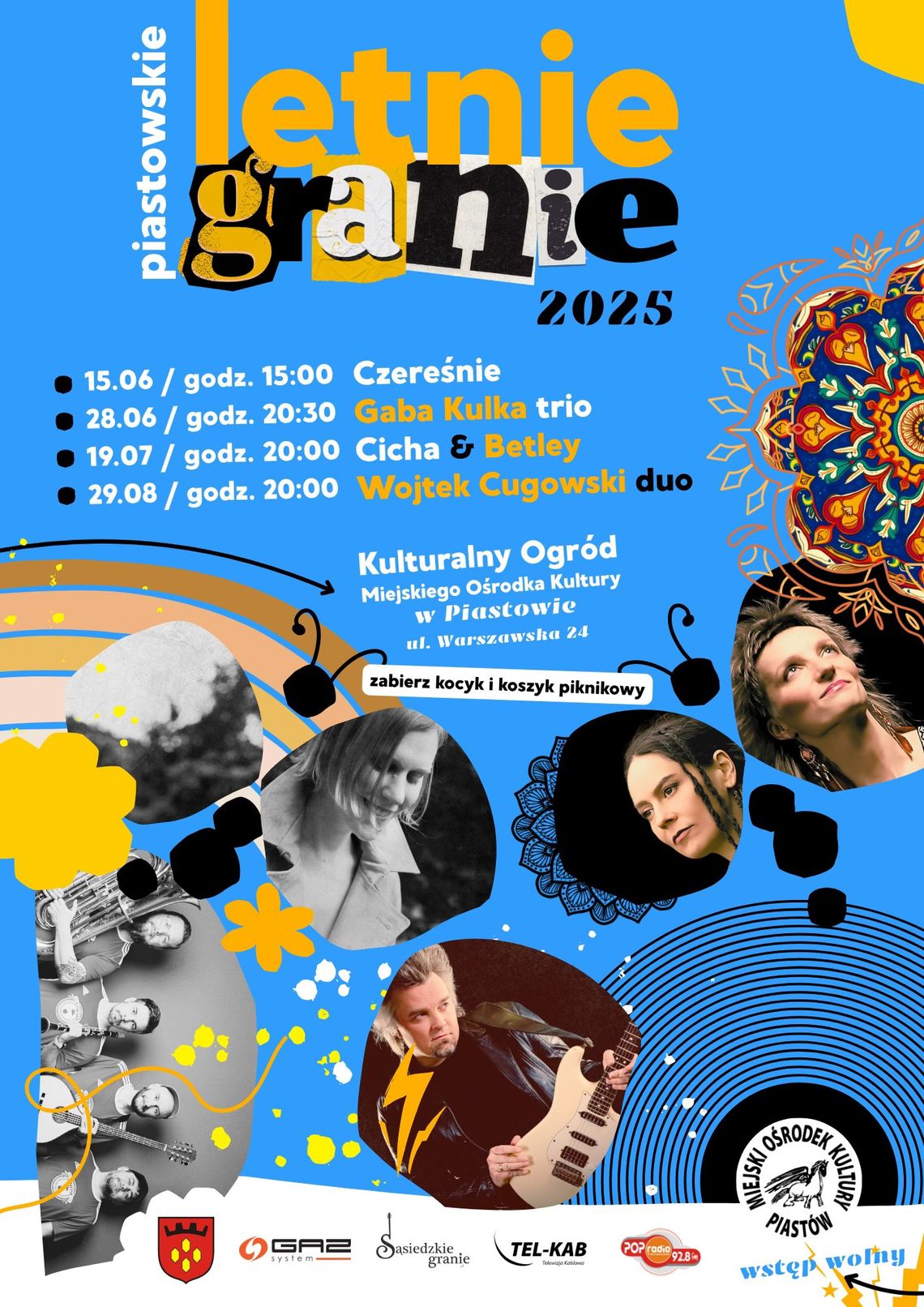 Koncert zespołu Gaba Kulka Trio - piastowskie Letnie Granie Koncert zespołu Gaba Kulka Trio - piastowskie Letnie Granie