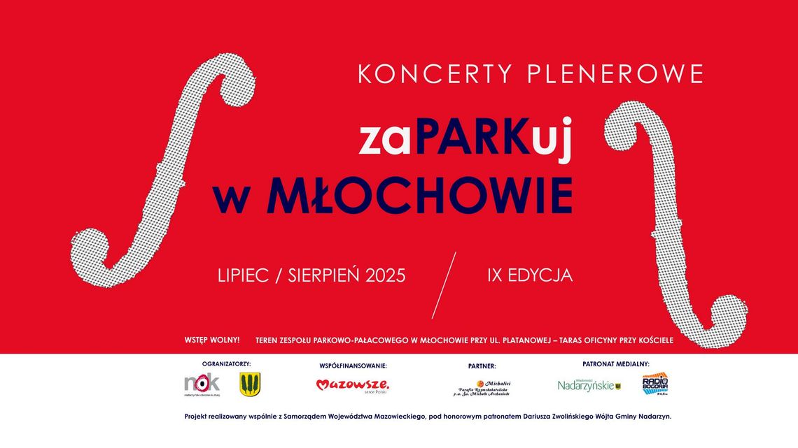 KONCERTY PLENEROWE - zaPARKuj w MŁOCHOWIE - ABSOLUTNIE czyli Bończyk śpiewa Młynarskiego