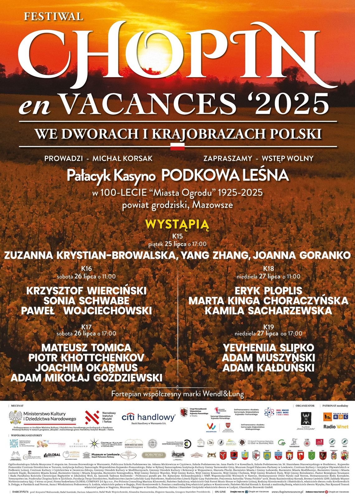 Międzynarodowy festiwal pianistyczny Chopin en Vacances! Międzynarodowy festiwal pianistyczny Chopin en Vacances!