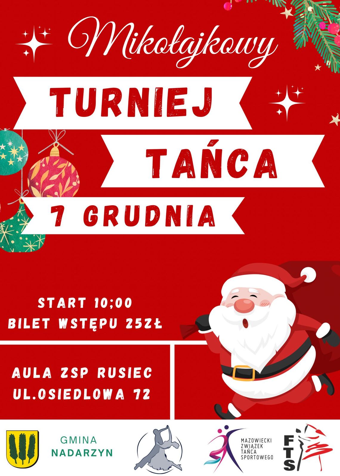 Mikołajkowy Turniej Tańca w Ruścu