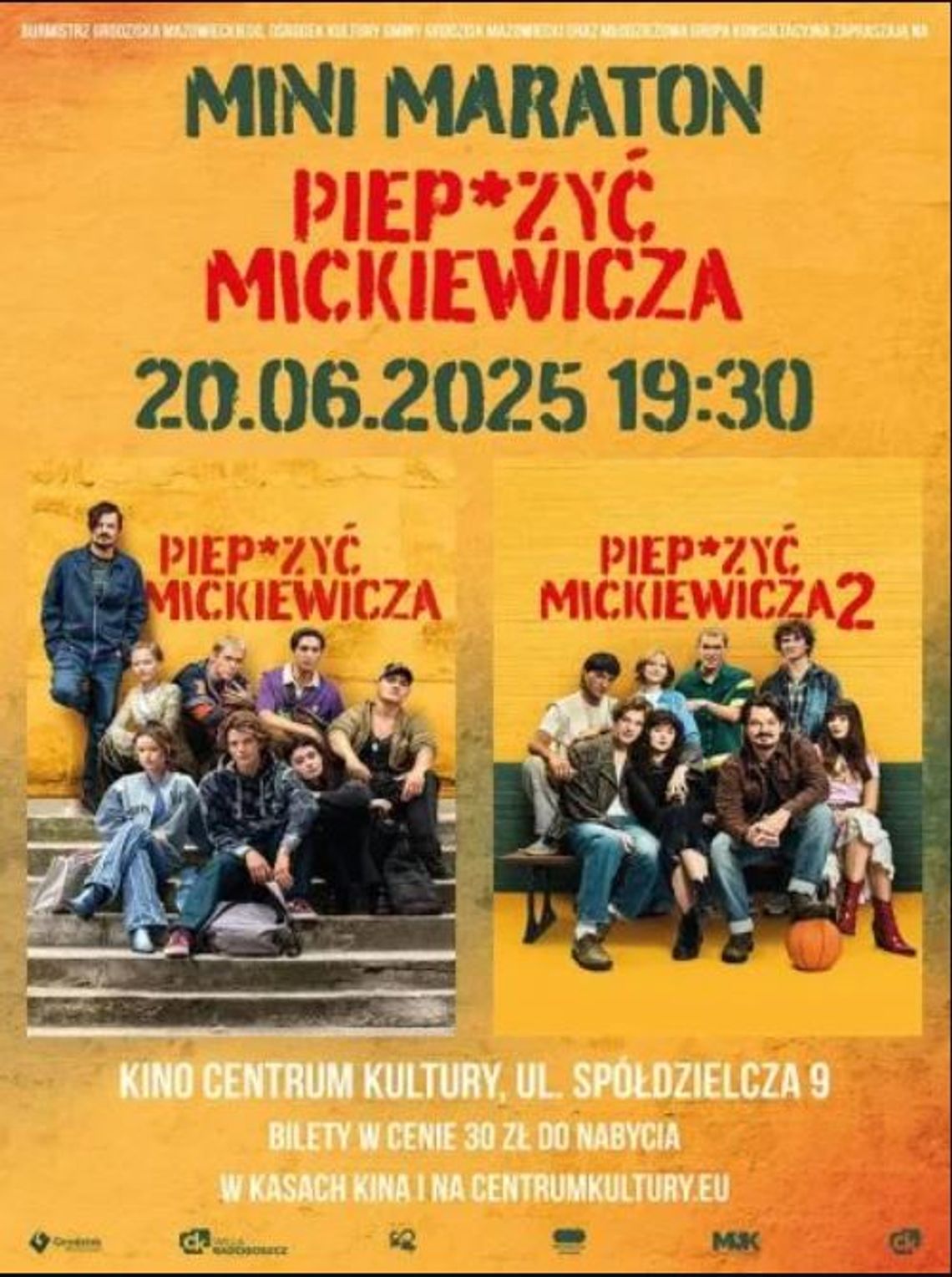 Mini Maraton filmowy PIEP*ZYĆ MICKIEWICZA Mini Maraton filmowy PIEP*ZYĆ MICKIEWICZA
