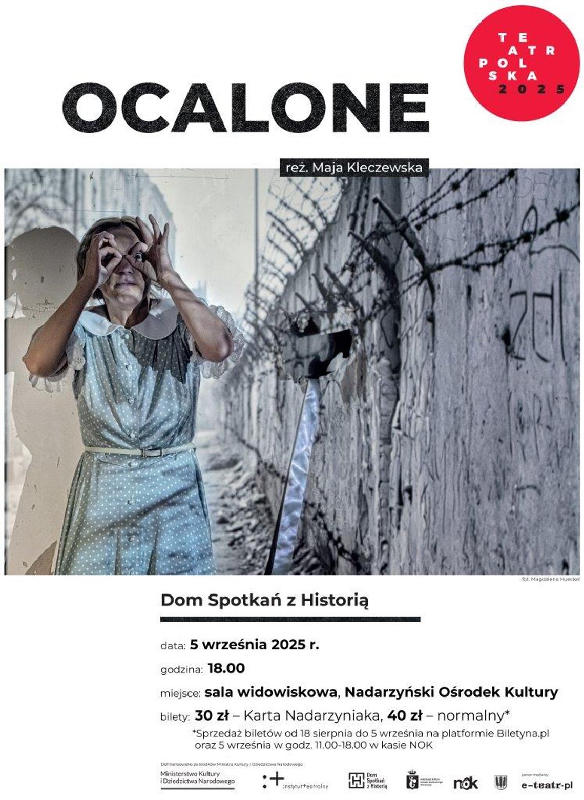 Monodram „Ocalone”. Teatr Polska po raz drugi w Nadarzynie Monodram „Ocalone”. Teatr Polska po raz drugi w Nadarzynie
