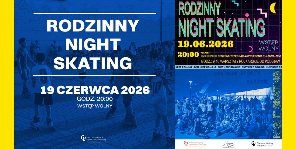 Night Skating ulicami Raszyna