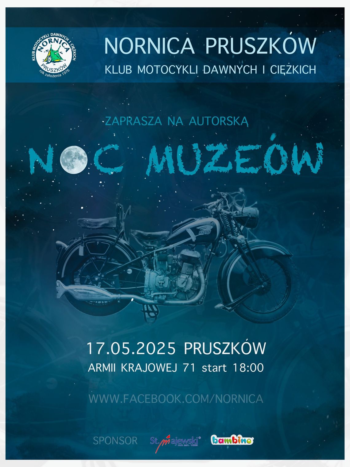 Noc Muzeów w siedzibie Klubu Motocyklowego Nornica Pruszków Noc Muzeów w siedzibie Klubu Motocyklowego Nornica Pruszków
