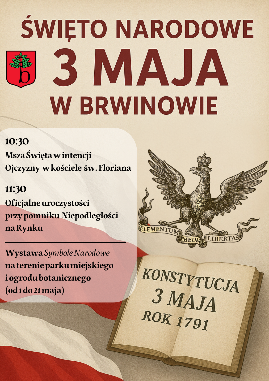 Obchody 234. rocznicy uchwalenia Konstytucji 3 Maja w Brwinowie Obchody 234. rocznicy uchwalenia Konstytucji 3 Maja w Brwinowie