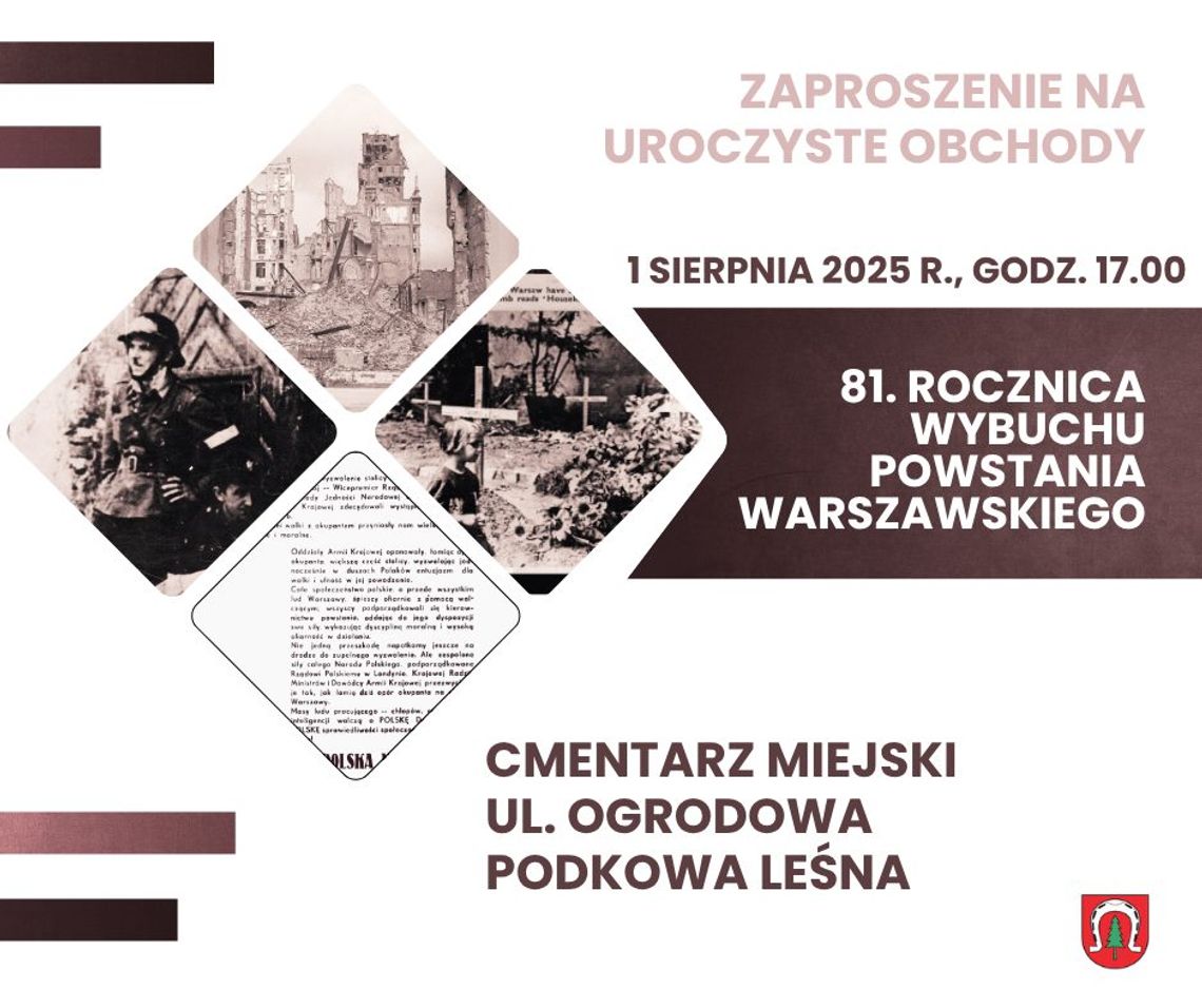 Obchody 81. rocznicy wybuchu Powstania Warszawskiego w Podkowie Leśnej Obchody 81. rocznicy wybuchu Powstania Warszawskiego w Podkowie Leśnej