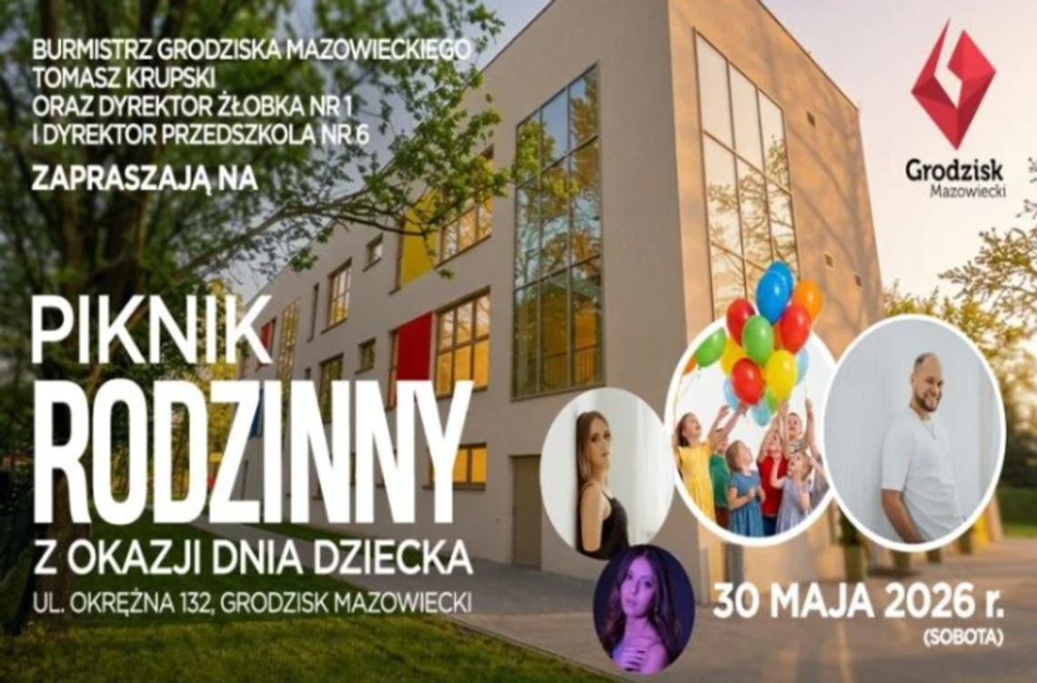 Piknik Rodzinny z okazji Dnia Dziecka w Grodzisku Mazowieckim