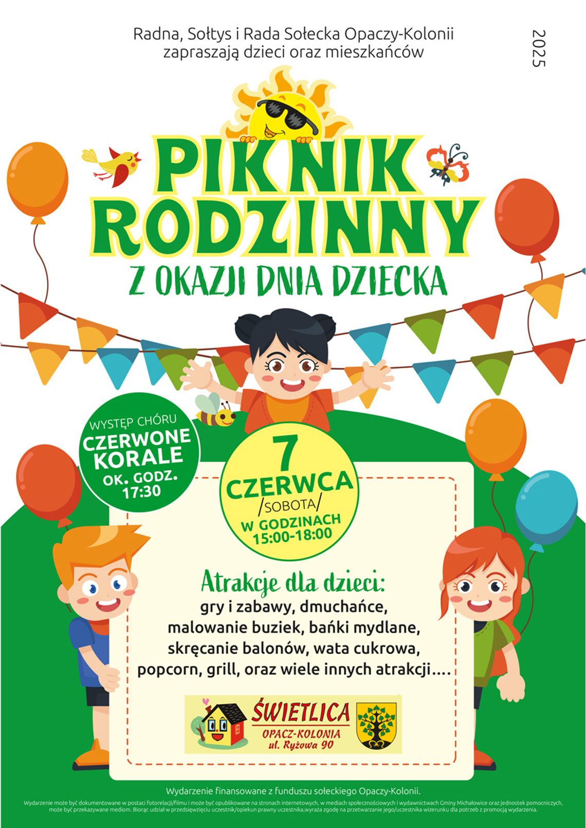 Piknik Rodzinny z okazji Dnia Dziecka w Opaczy-Kolonii i występ chóru "Czerwone Korale" Piknik Rodzinny z okazji Dnia Dziecka w Opaczy-Kolonii i występ chóru "Czerwone Korale"
